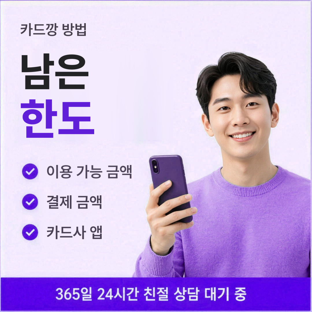 다음머니 카드깡 방법 남은 한도 안내